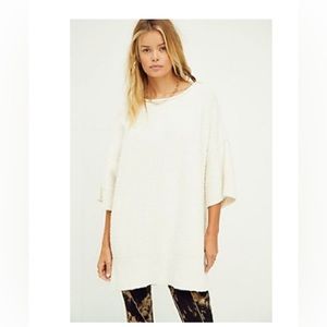 Long sweater free people off white